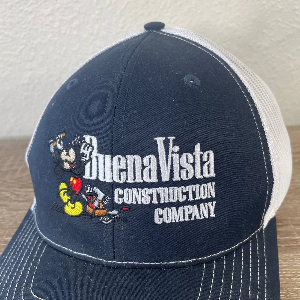 Buena Vista Construction Company‎ Trucker Hat Navy Unisex Adult Embroidered